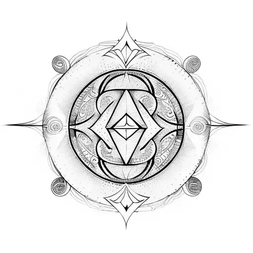 Shamanic Symbol Of Merging With The Earth And Rebirth