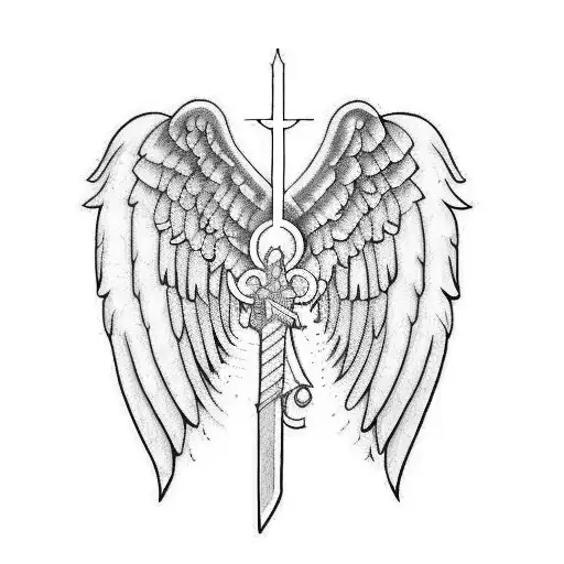 Sword And Angel Wing