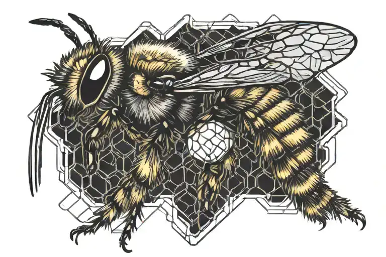 Bumble Bee Honey Comb