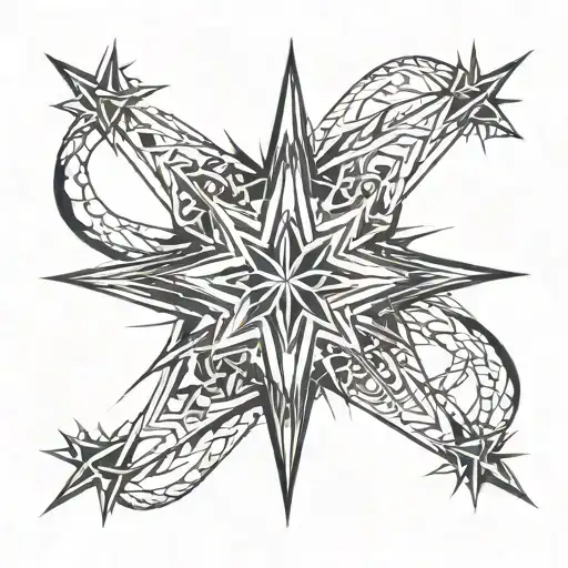 Chaos Star With Beams