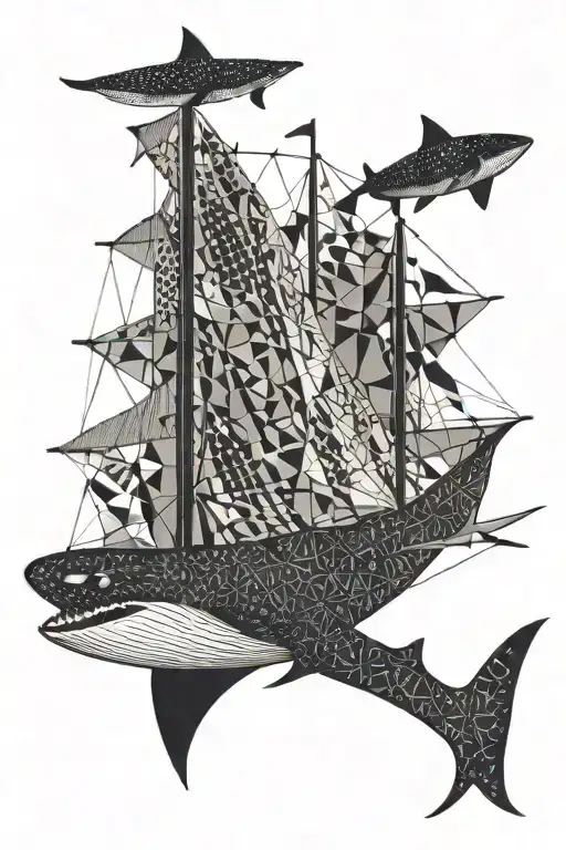 Sail Boat With Whale Shark