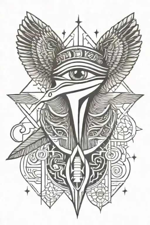 Add Eye Of Horus And Egyptian Quotes In Ancient Egypt Letters On The Background