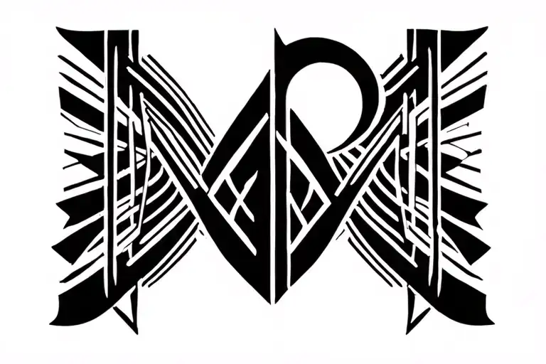 Partition With Letter M In Music Note