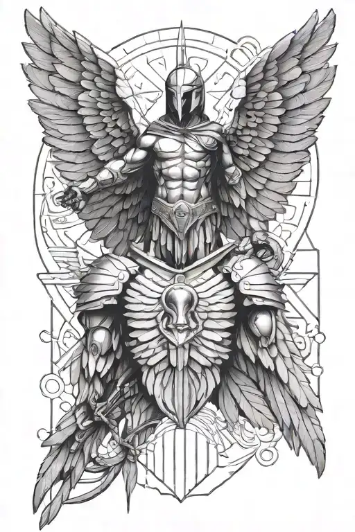 Micro-realism That Involves Icarus And A Spartan Warrior