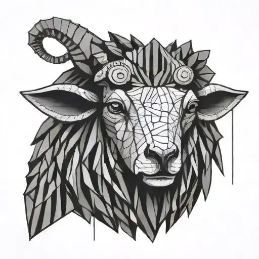 Mechanical Black Sheep Head