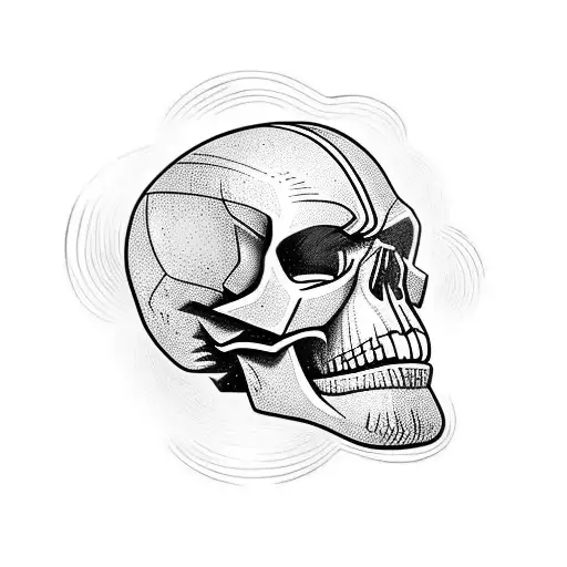 Thanos' Skull With Flames