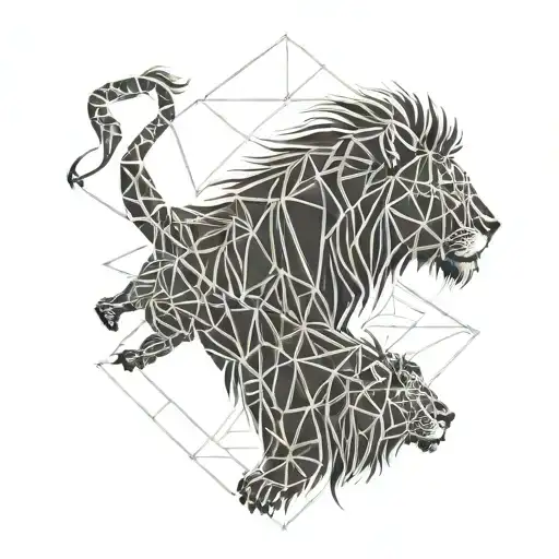 Lion And Baby Lion Head