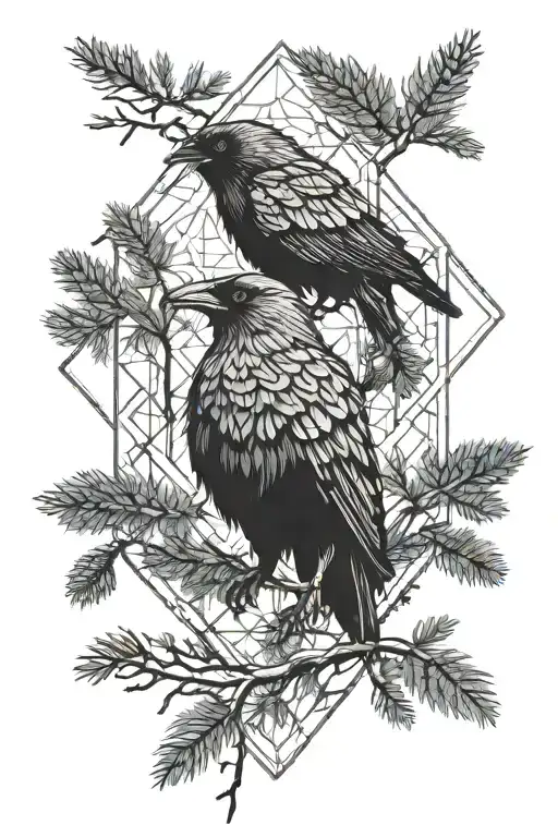 Raven Pine Trees