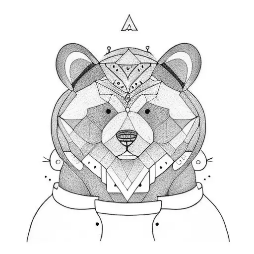 A Small Cat Hidden Into A Bigger Bear