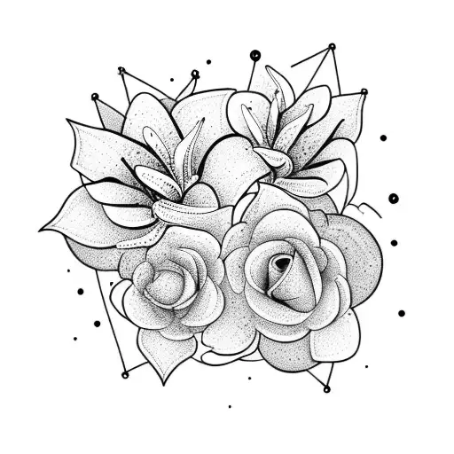 Goddess Hera With Lily Flowers