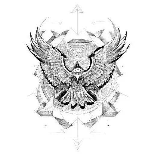 Flying Eagle In Chaos