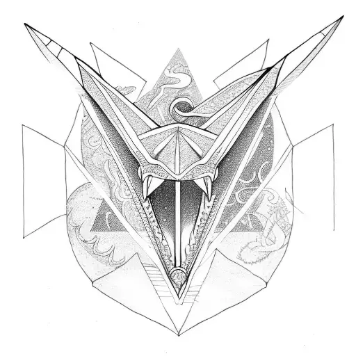 Triangle With Dragon