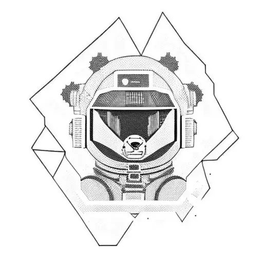 Cyberpunk Spacesuit Bear
