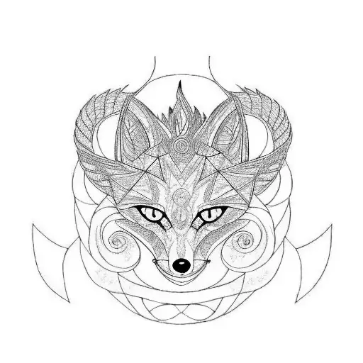 Incorporate A Nine Tail Fox With Musical Notes