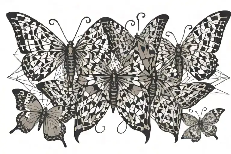 Butterflys Fighting With Little Men On Back Cinamatic