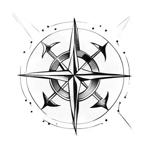 Anchor Arrow Compass