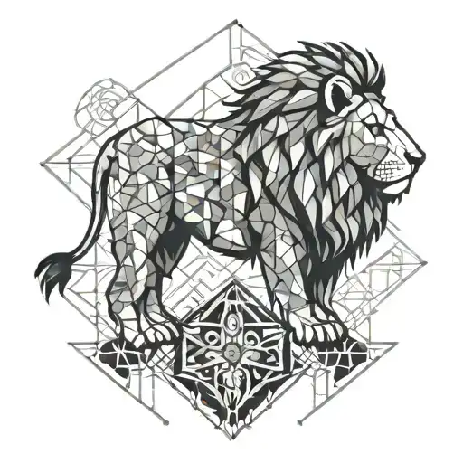 Ambiguous Image Of A Lion And A Lamb