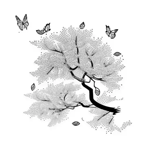 Cherry Blossom Waterfall