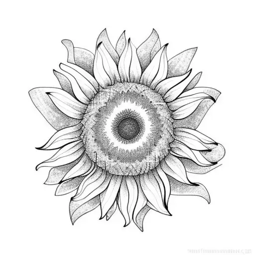 Sunflower Represent Wife And Two Kids