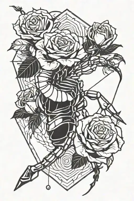Scorpio And Roses Dark For Cover