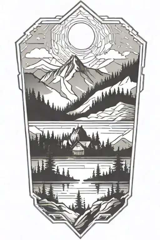 Mountain Lake Forest Cabin