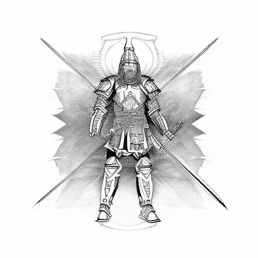 Warrior With Full Armor Of God