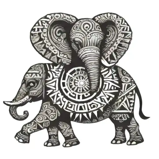 Elephant And Aztec Symbols Incorporated