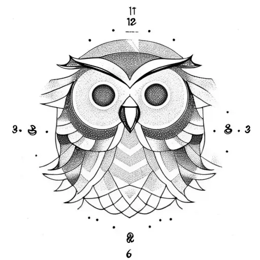 Owl Clock Triangle