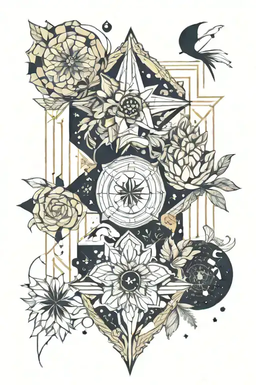 Astronomy Floral Ornemental