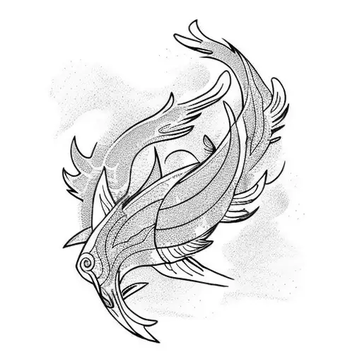 Phoenix Sun And Two Fish