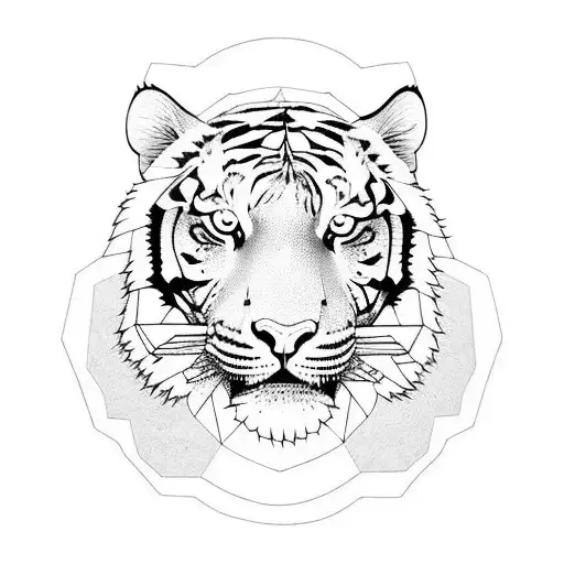 Tiger With Fire In The Eyes