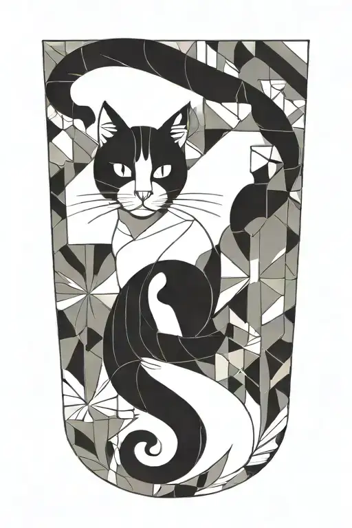 A Cat That Is Stretching Upwards Lifting