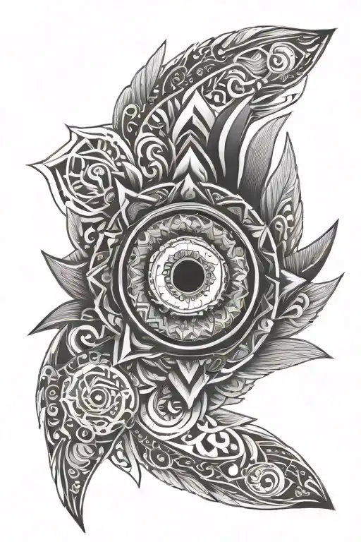 Mandala Balinese Evil Eye Inside