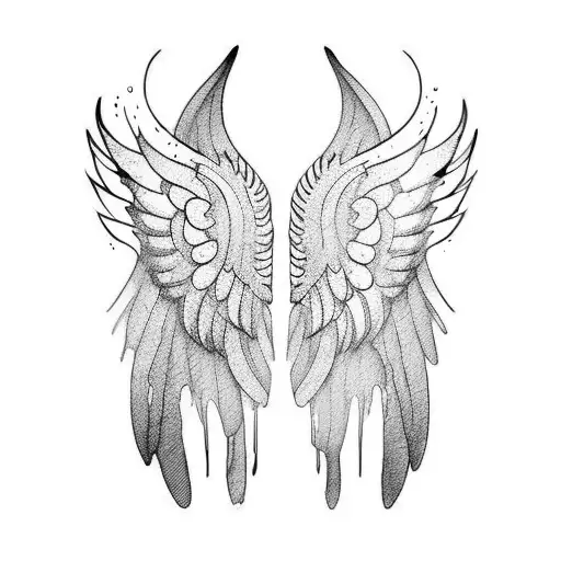 Angel Wings And Dripping Wax