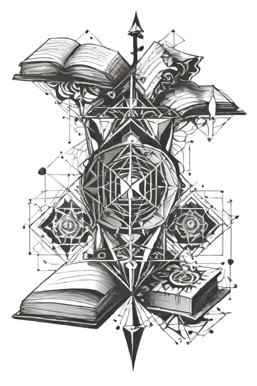 Book With Geometry Lines