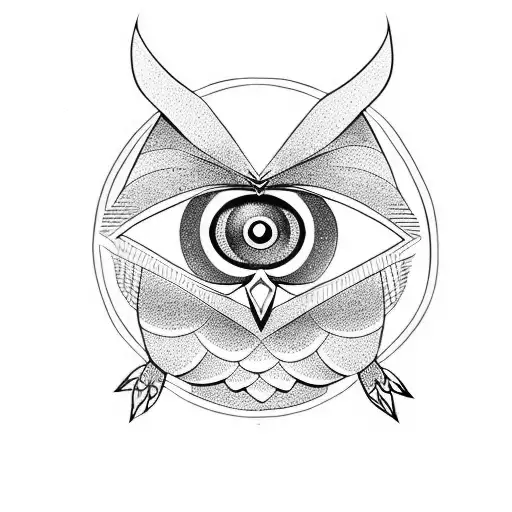 All Seeing Eye And Owl