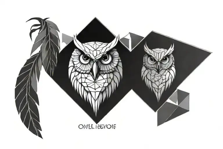 Owl Tattoo Artist Logo