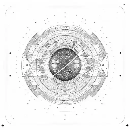 Life Path 555 Cosmic Background With Stars And Planets