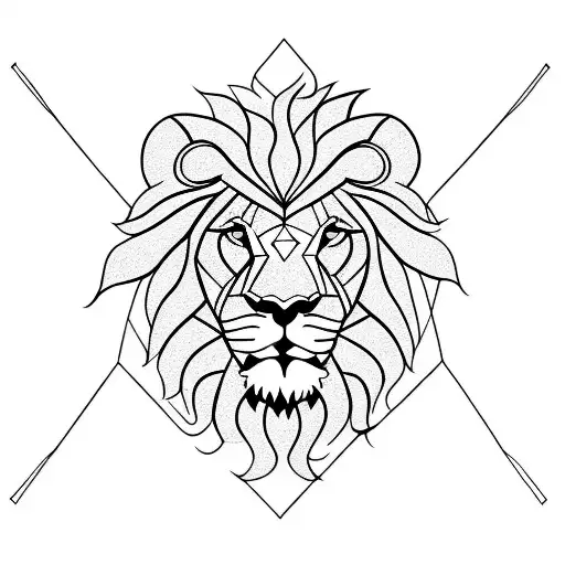 Lion With Letter C Hidden
