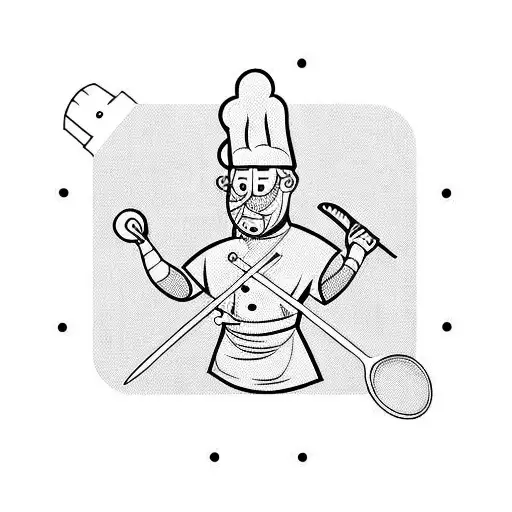 Chef With Utensils