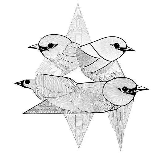 3 Birds Flying That Represent My 3 Kids