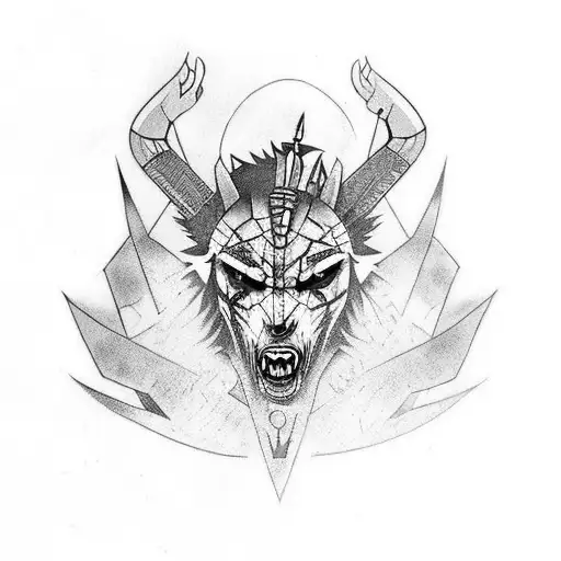 Witcher With Bleu Color