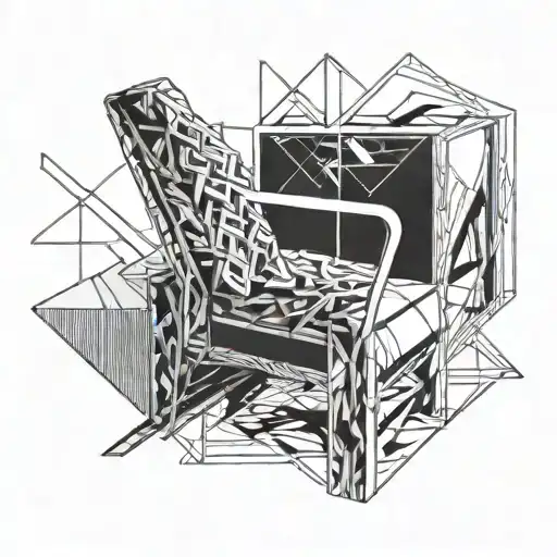 Plastic Chair With One Broken Leg