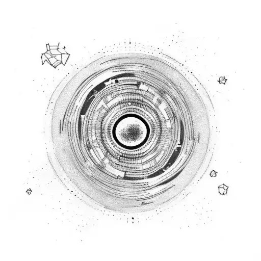 Black Hole With Stars