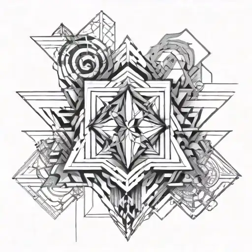 Trippy Abstract Lineart