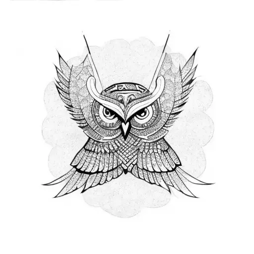 Valknut And Owl