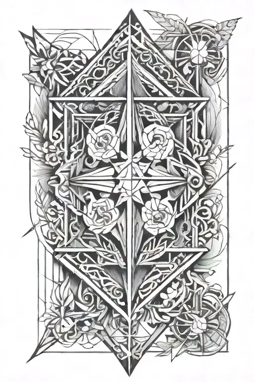 Half Sleeve Tattoo With Stoics Virtues Discipline Justice Wisdom Courage