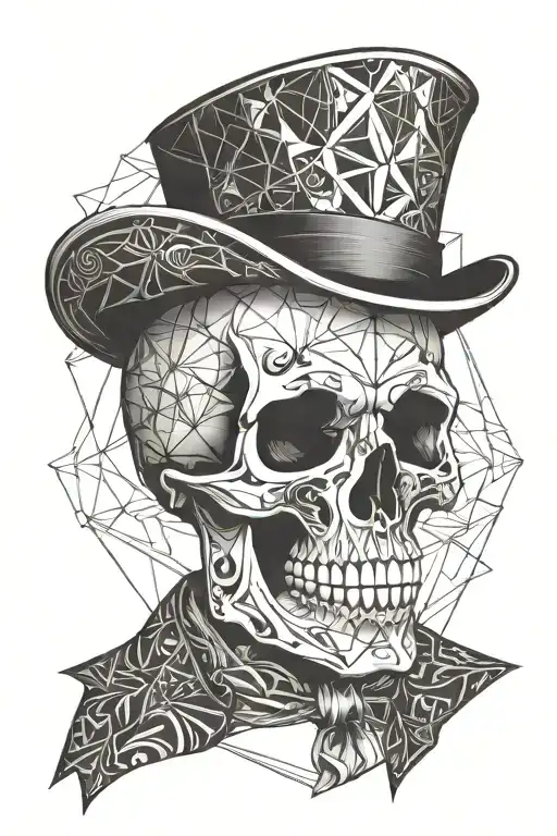 Skull Bowler Hat