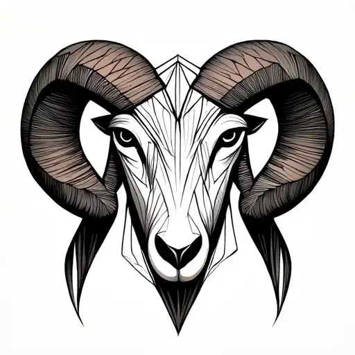 Zodiac Symbol Aries Constellation Intertwined