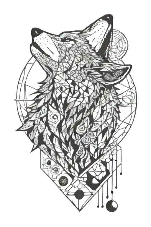 Wolf Howling At The Moon